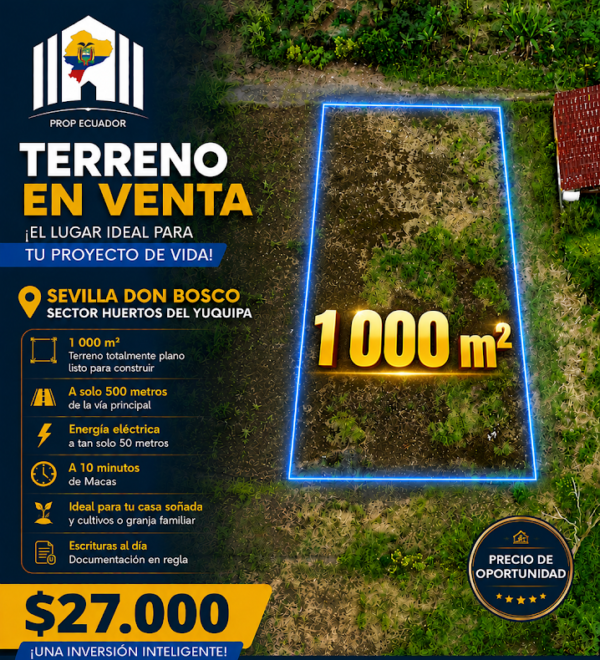 HUERTOS DEL YUQUIPA (SEVILLA DON BOSCO) 1 000m2